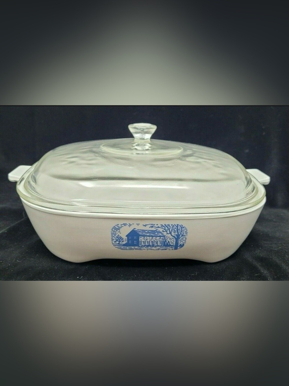 Corning Ware Browning Skillet For Amana Radarange Microwave Oven With Glass Lid